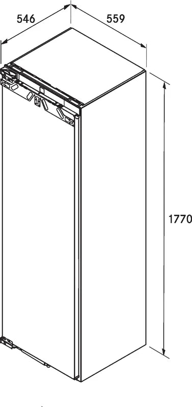 BORA F178GWS2 Fully Integrated Freezer with Internal Ice Dispenser – Fixed Hinge