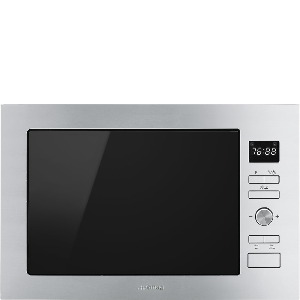 Smeg FMI425X 25 l Built-in Microwave with grill in Stainless steel - Lux Appliances