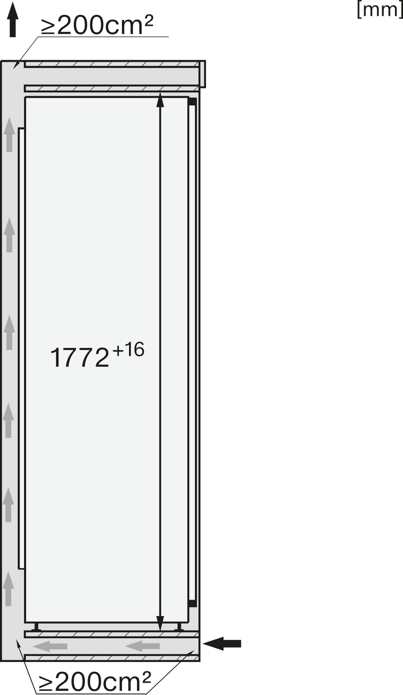 Miele FNS7740D Fully Integrated Freezer – Fixed Hinge