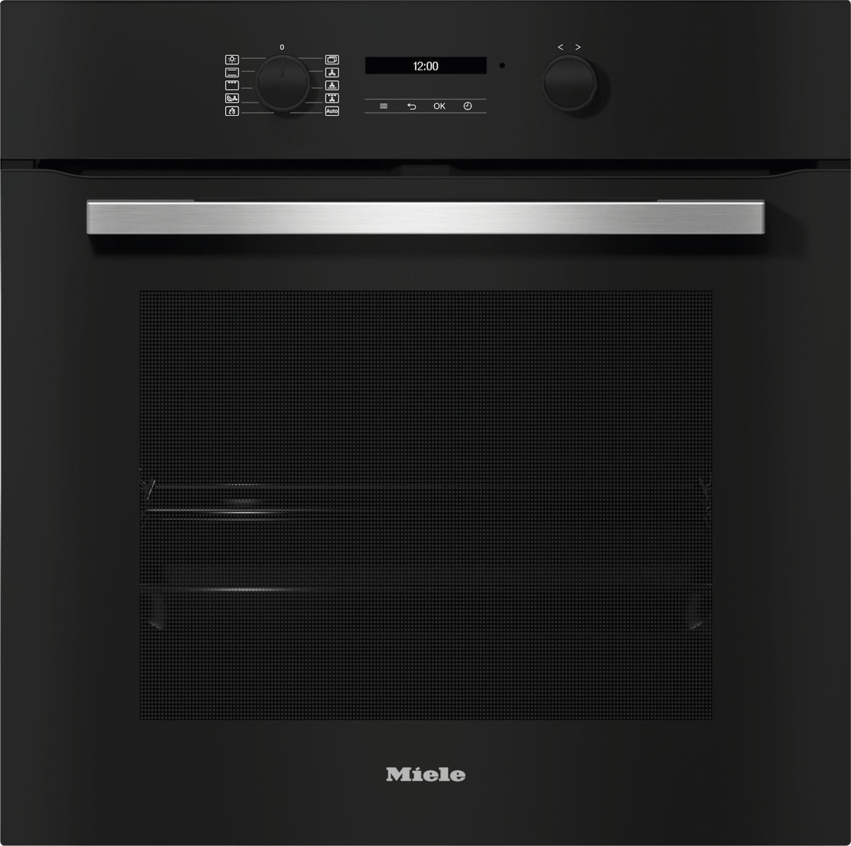 Miele Contourline H2766-1BP  Built-in Pyrolytic Single Oven - Obsidian Black