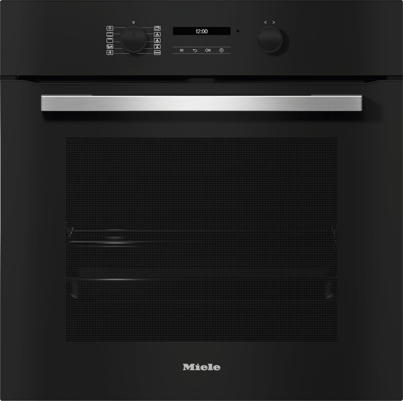 Miele Contourline H2766-1BP  Built-in Pyrolytic Single Oven - Obsidian Black