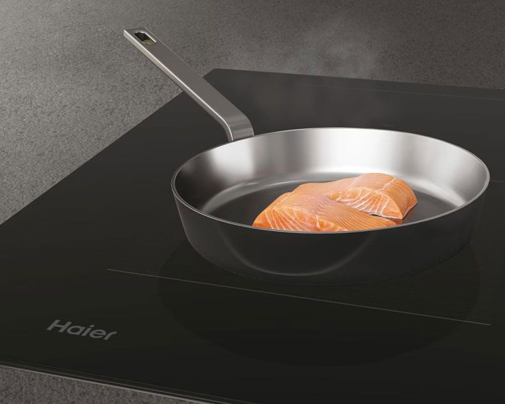 Haier ID Series 6 HAIH6IESCF 60cm Four Zone Black Induction Hob - Black
