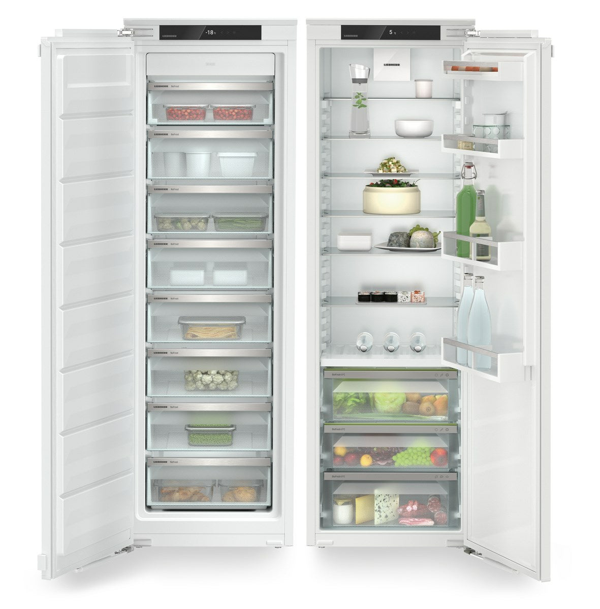 LIEBHERR IXRF5125 Plus - Integrated Side by Side Fridge Freezer with BioFresh and NoFrost