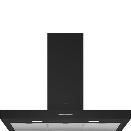 Smeg KBT900NE Universal Chimney Cooker Hood, Matte Black - Lux Appliances