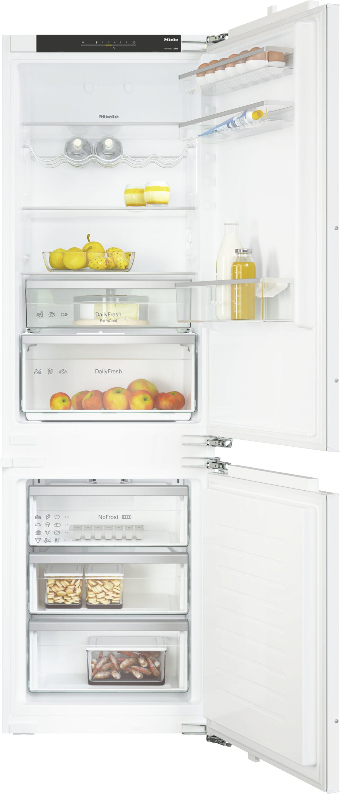 Miele KDN7724E Fully Integrated 70/30 Fridge-Freezer – Fixed Hinge