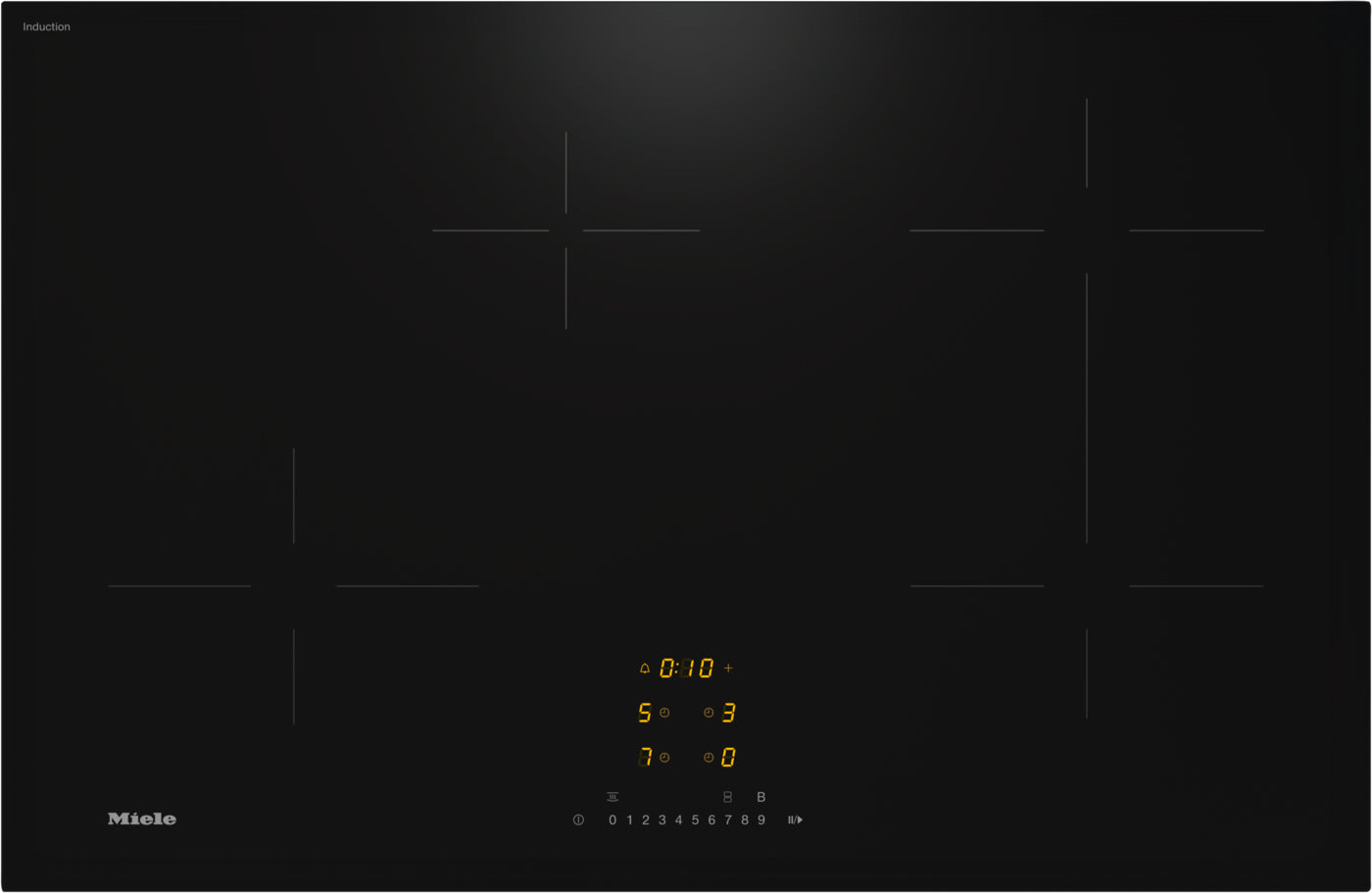 Miele KM7373FL 80cm Wide Induction Hob - Black