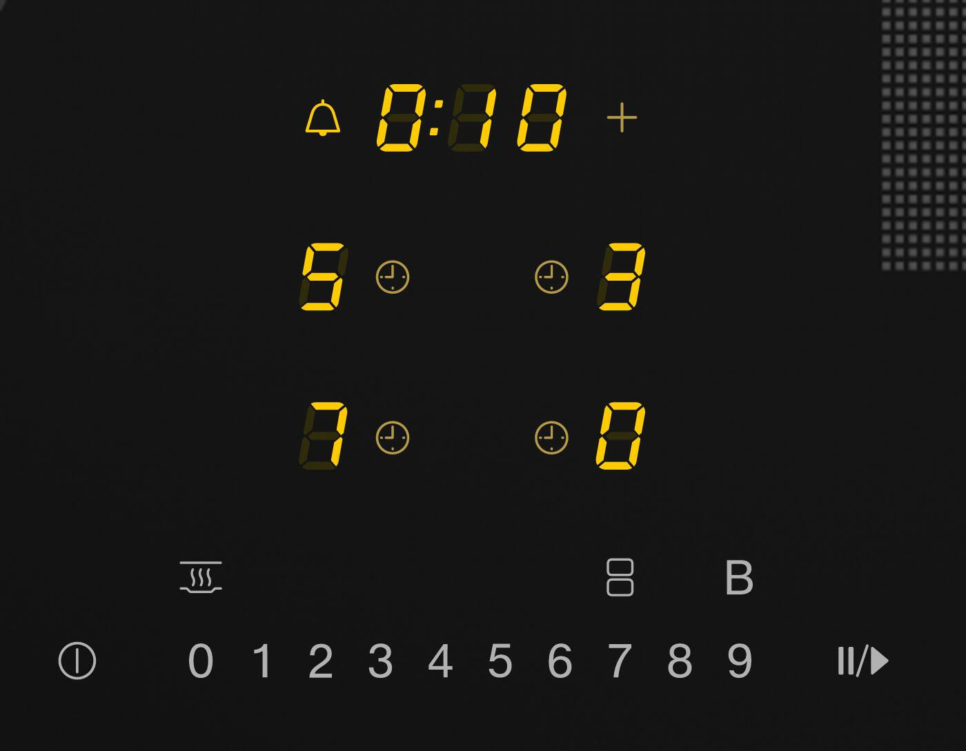 Miele KM7464FR 60cm Wide Induction Hob - Black/Stainless Steel Trim