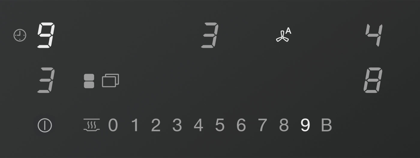 Miele Matt Finish KMDA7876FL-A 80cm Wide Venting Induction Hob – Externally Ducted - Matte Black