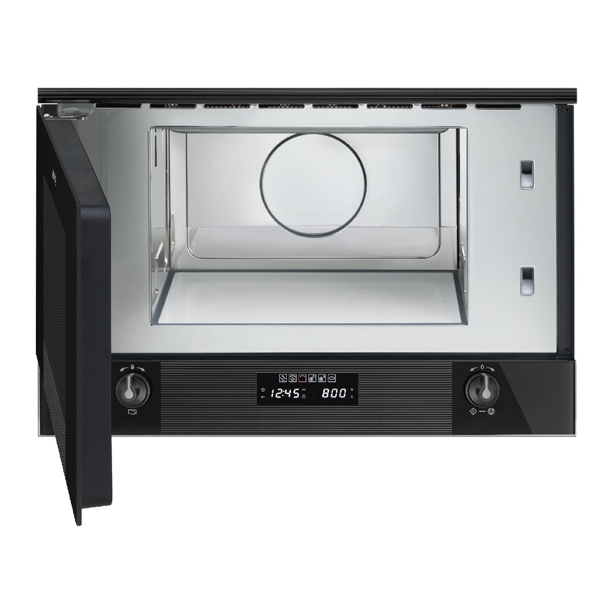 Smeg MP122B3 22 l Built-in Microwave with grill in Black - Lux Appliances