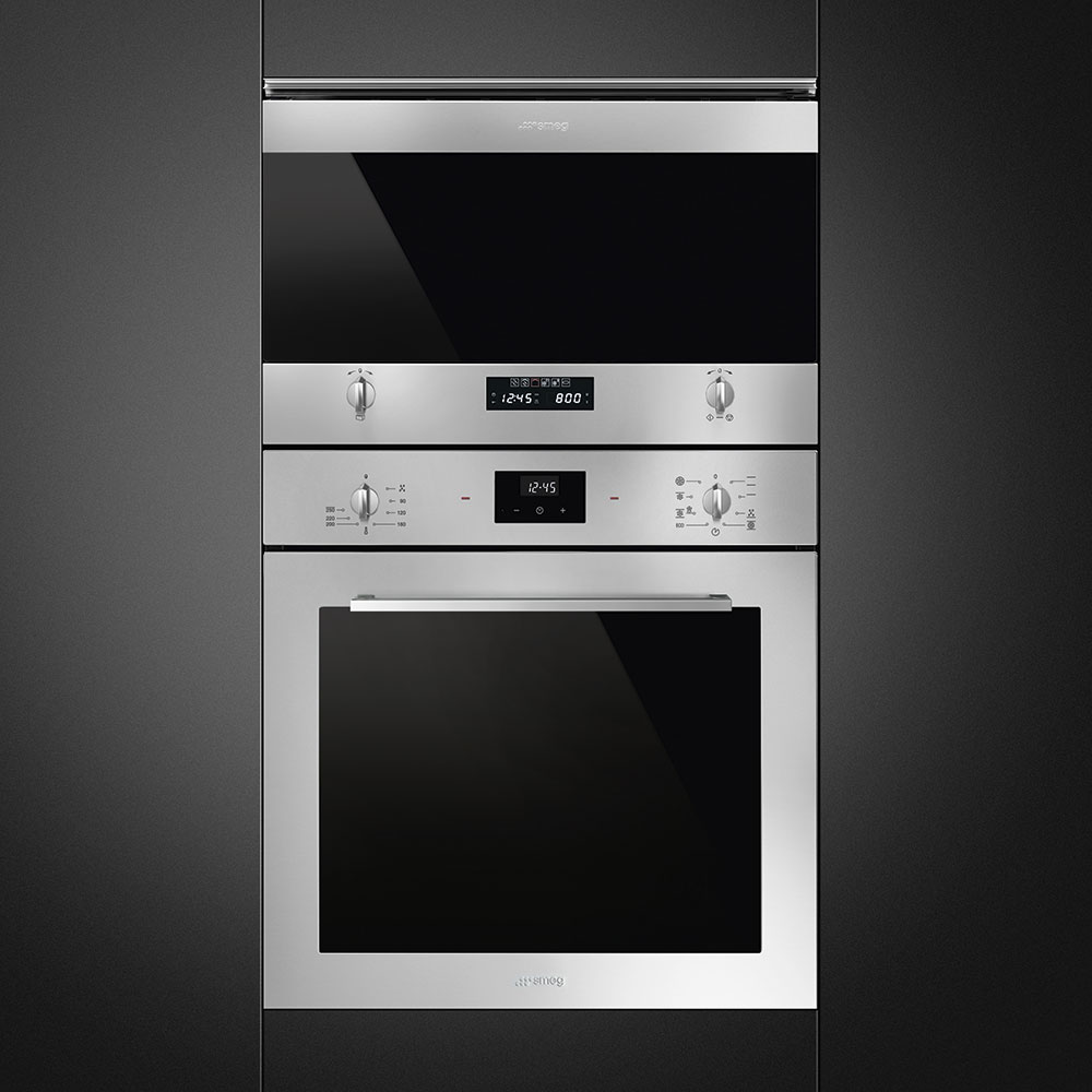 Smeg MP322X1 22 l Built-in Microwave with grill in Stainless steel - Lux Appliances