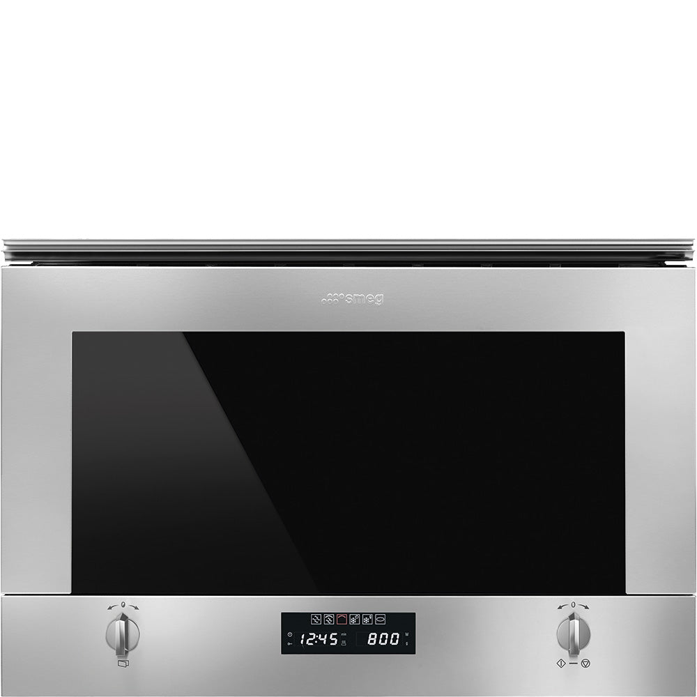 Smeg MP422X1 22 l Built-in Microwave with grill in Stainless steel - Lux Appliances