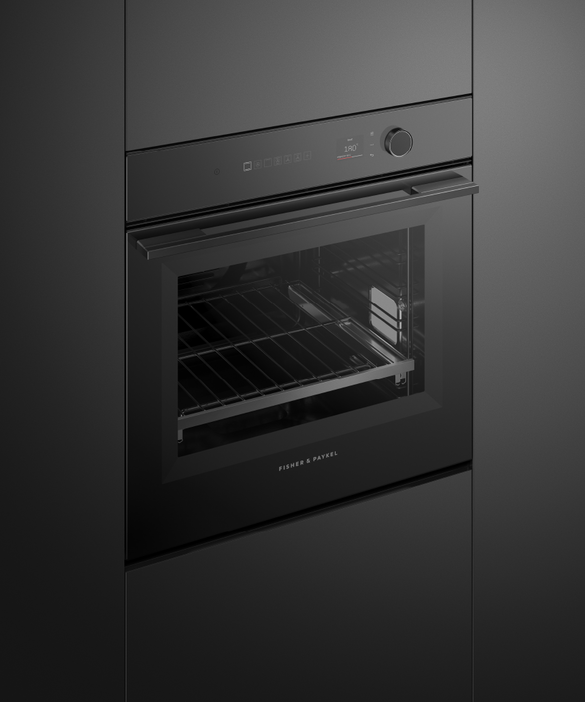 Fisher & Paykel OB60SM16PLB1 60cm Series 7 Minimal Pyrolytic Oven - Black