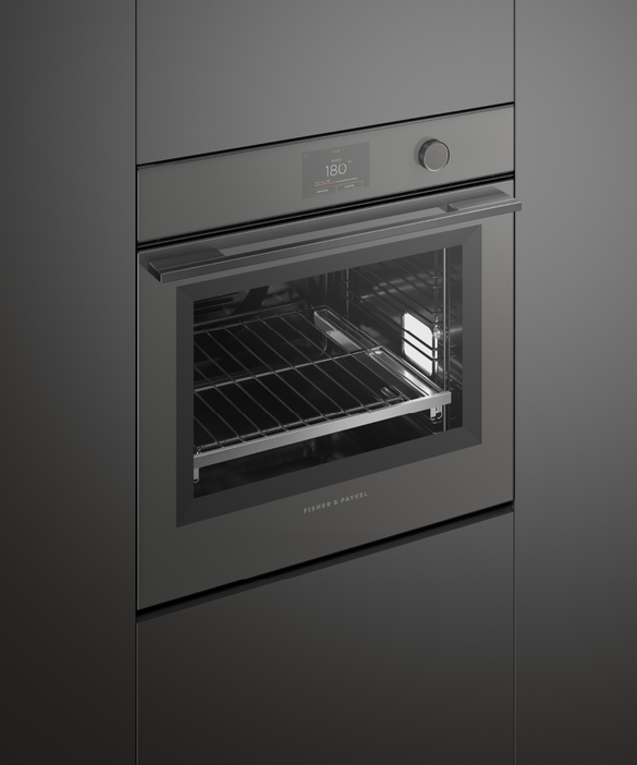 Fisher & Paykel OB60SMPTDG1 60cm Series 9 Minimal Pyrolytic Oven - Grey