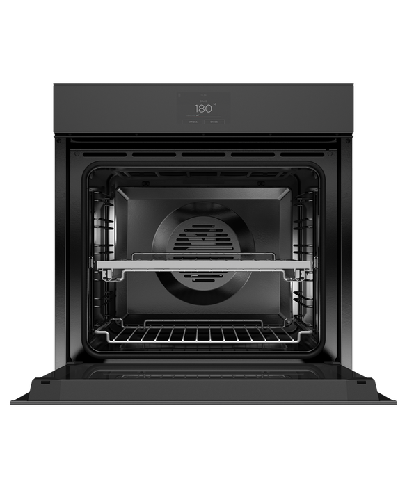 Fisher & Paykel OB60SMPTNB1 60cm Series 9 Minimal Handleless Pyrolytic Oven - Black