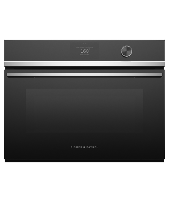 Fisher & Paykel OM60NDTDX1 60cm Series 9 Contemporary Compact Combi-Microwave Oven - Stainless Steel