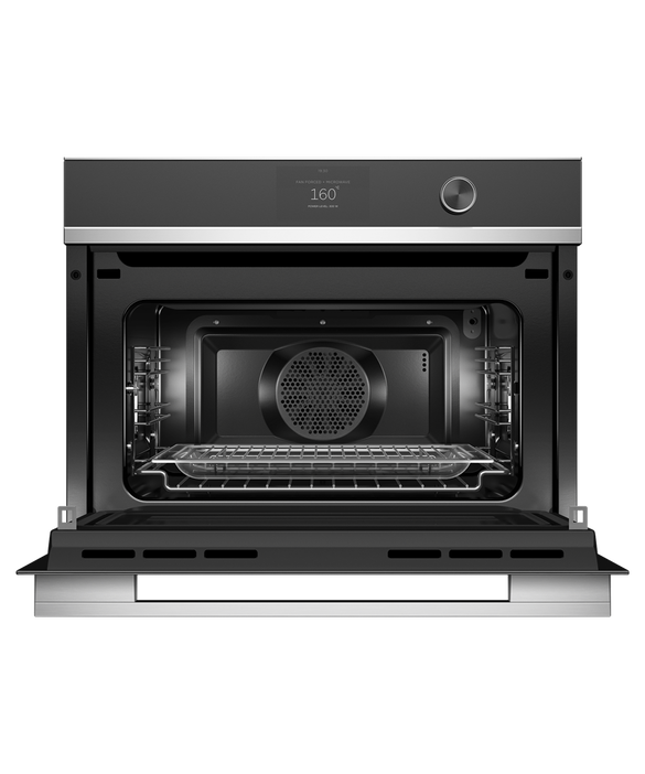 Fisher & Paykel OM60NDTDX1 60cm Series 9 Contemporary Compact Combi-Microwave Oven - Stainless Steel