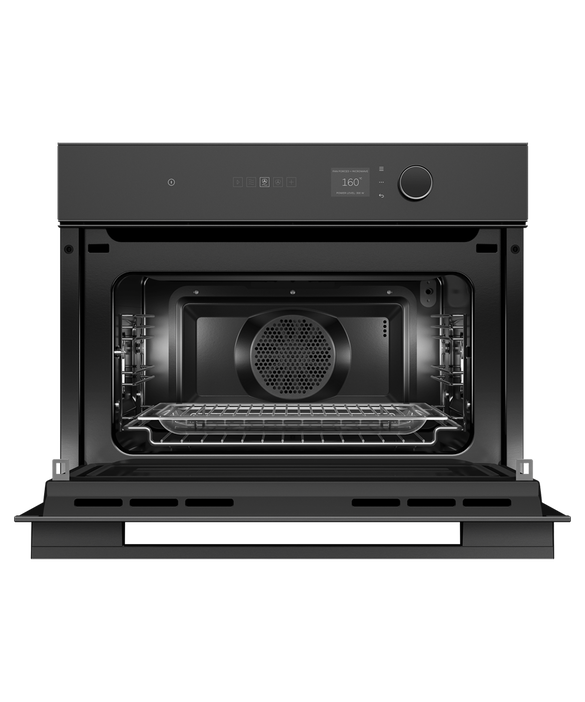Fisher & Paykel OM60NMLB1 60cm Series 7 Minimal Compact Combi-Microwave Oven - Black