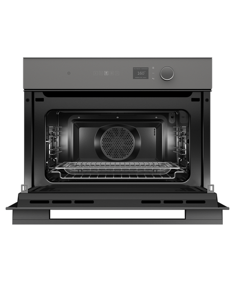 Fisher & Paykel OM60NMLG1 60cm Series 7 Minimal Compact Combi-Microwave Oven - Grey