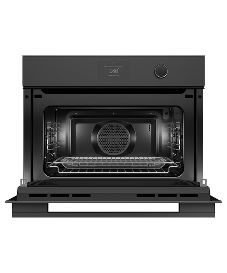 Fisher & Paykel OM60NMTDB1 60cm Series 9 Minimal Compact Combi-Microwave Oven - Black