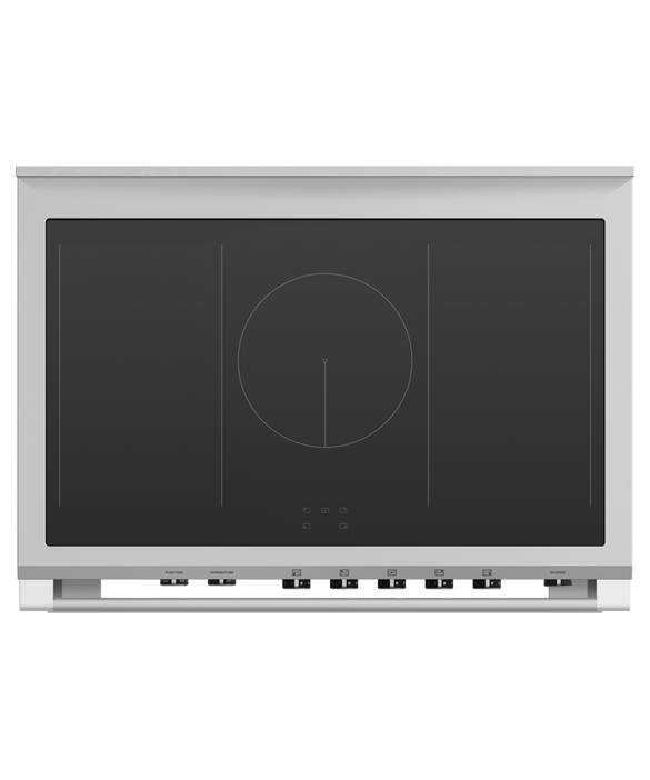 Fisher & Paykel OR90SCI6B1 90cm Series 9 Classic 5 Zone Induction Pyrolytic Freestanding Cooker - Black