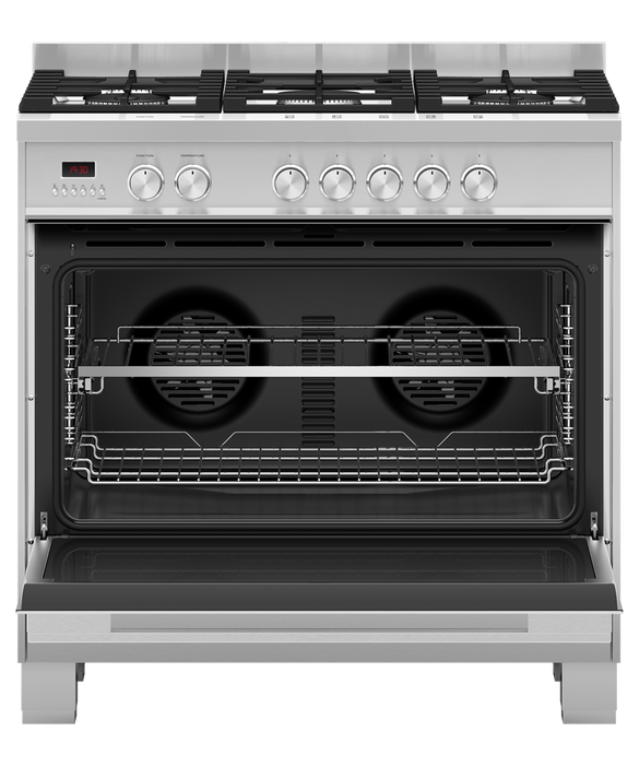 Fisher & Paykel OR90SDG4X1 90cm Series 7 Contemporary Dual Fuel 5 Burner Freestanding Cooker - Stainless Steel