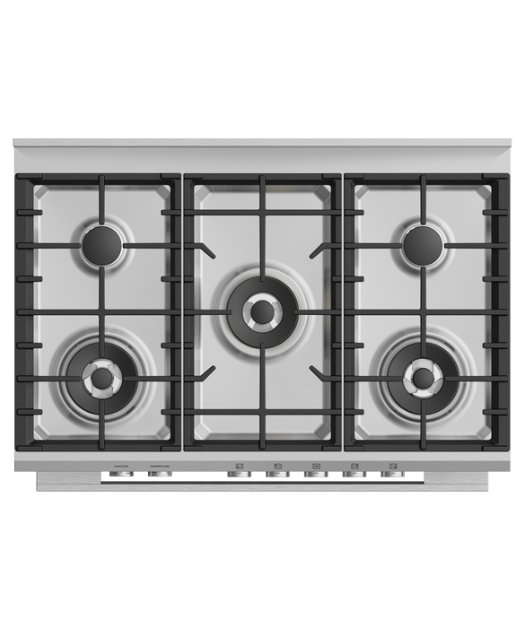 Fisher & Paykel OR90SDG4X1 90cm Series 7 Contemporary Dual Fuel 5 Burner Freestanding Cooker - Stainless Steel