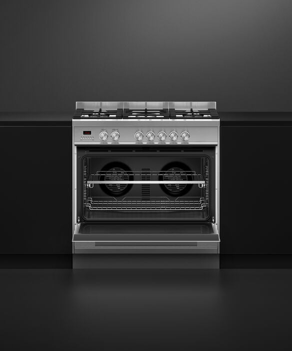 Fisher & Paykel OR90SDG4X1 90cm Series 7 Contemporary Dual Fuel 5 Burner Freestanding Cooker - Stainless Steel