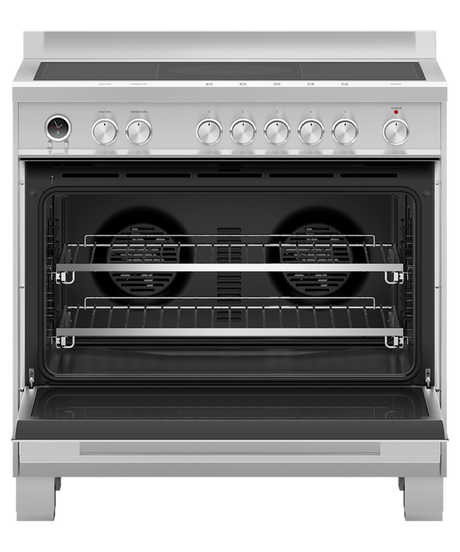 Fisher & Paykel OR90SDI6X1 90cm Series 9 Contemporary 5 Zone Induction Pyrolytic Freestanding Cooker - Stainless Steel