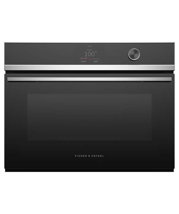 Fisher & Paykel OS60NDTDX1 60cm Series 9 Contemporary Compact Combi-Steam Oven - Stainless Steel