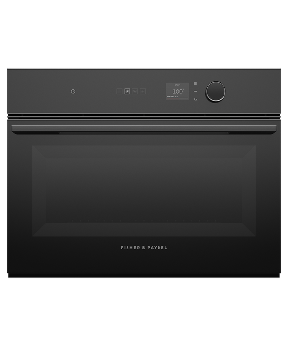Fisher & Paykel OS60NMLB1 60cm Series 7 Minimal Compact Combi-Steam Oven - Black