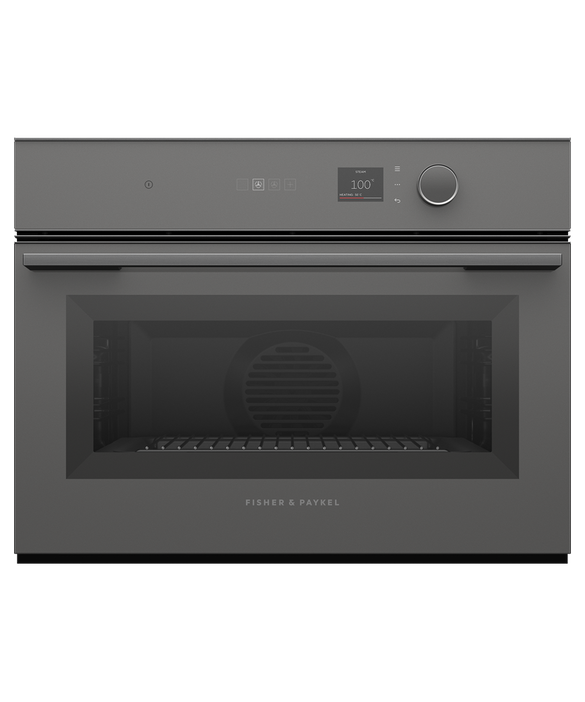 Fisher & Paykel OS60NMLG1 60cm Series 7 Minimal Compact Combi-Steam Oven - Grey