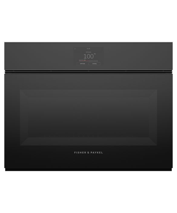Fisher & Paykel OS60NMTNB1 60cm Series 9 Minimal Handleless Compact Combi-Steam Oven - Black