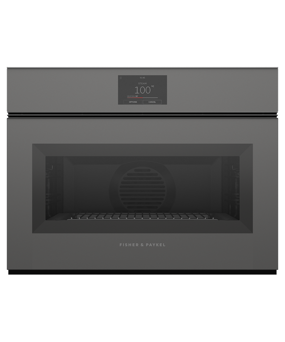 Fisher & Paykel OS60NMTNG1 60cm Series 9 Minimal Handleless Compact Combi-Steam Oven - Grey