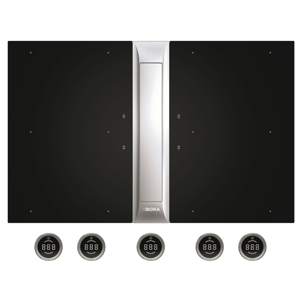 BORA Professional 3.0 PKAS3FI Black Venting Induction Hob Set