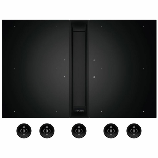 BORA Professional 3.0 PKAS3FIAB Black Venting Hob Set