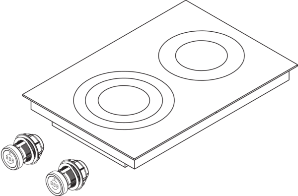 Bora Pro PKC3 40cm HiLight Professional Ceramic cooktop - Domino Hob