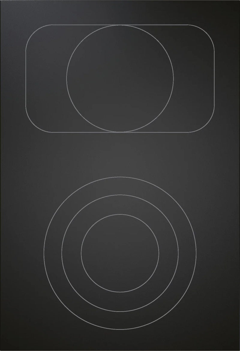 Bora PKCB3AB Pro 40cm HiLight cooktop 3 ring roaster - All Black