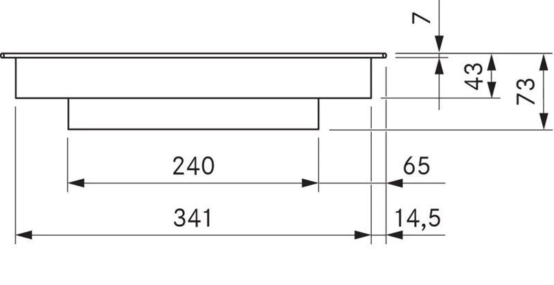 Bora PKCH3AB 40cm Pro Hyper Ceramic Cooktop 1-ring - 2-ring - All Black
