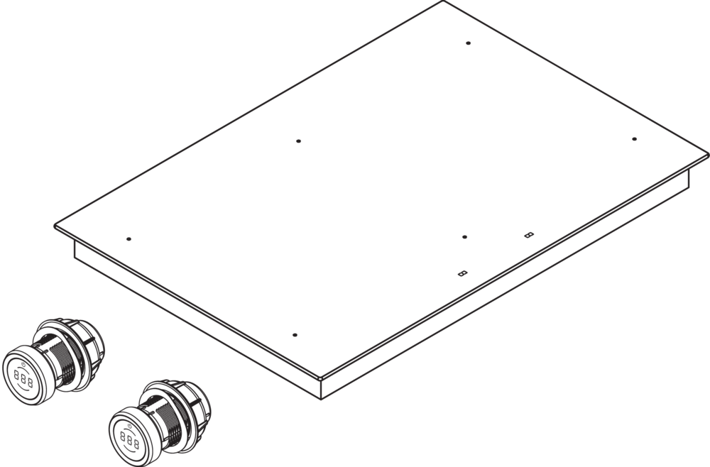 Bora PKFI3 40cm Pro Surface Induction Cooktop - Black