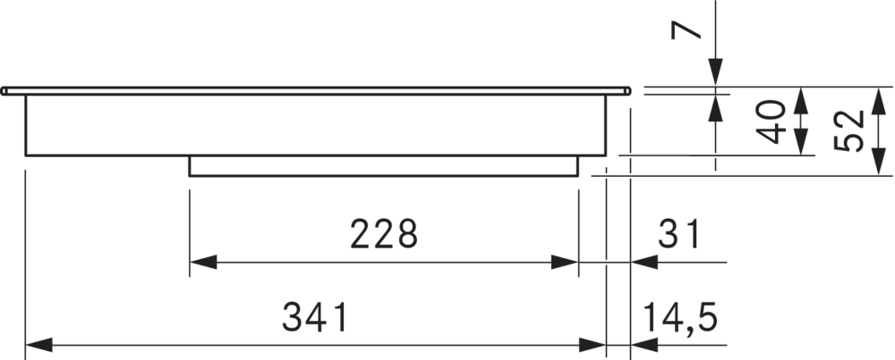 Bora PKFI3 40cm Pro Surface Induction Cooktop - Black