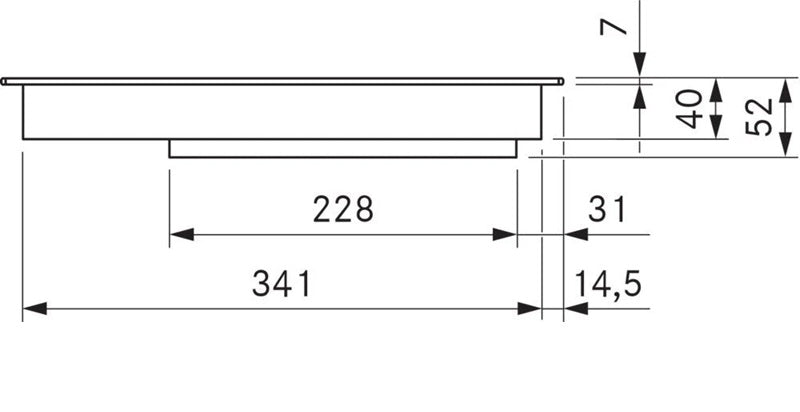 Bora PKFI3AB 40cm Pro Surface Induction Cooktop - All Black
