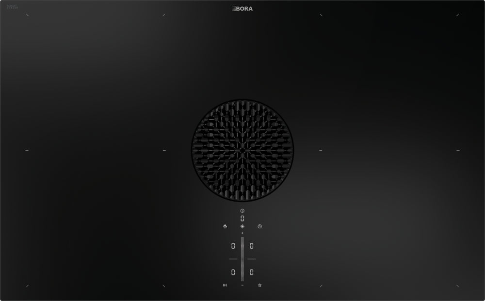BORA X Pure PUXA2 80cm Wide Black Venting Induction Hob – Externally Ducted