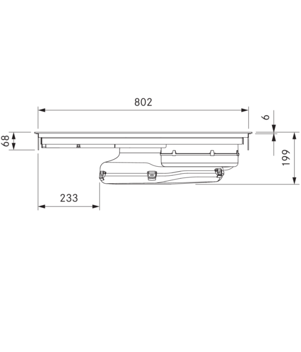BORA X Pure PUXA2 80cm Wide Black Venting Induction Hob – Externally Ducted