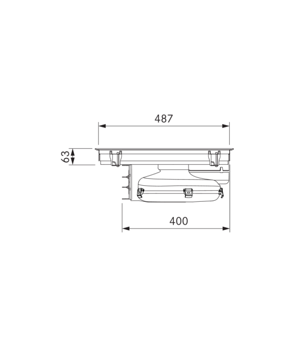 BORA X Pure PUXA2R 80cm Wide Matt Black Venting Induction Hob – Externally Ducted