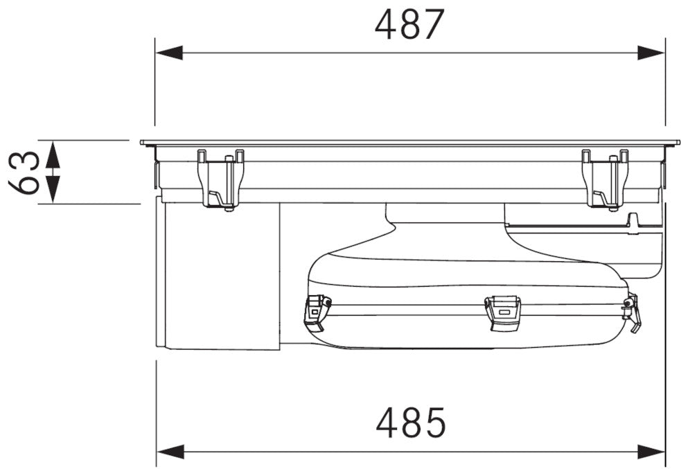 BORA PUXU2R X Pure 80cm Wide Black Venting Induction Hob – Recirculating