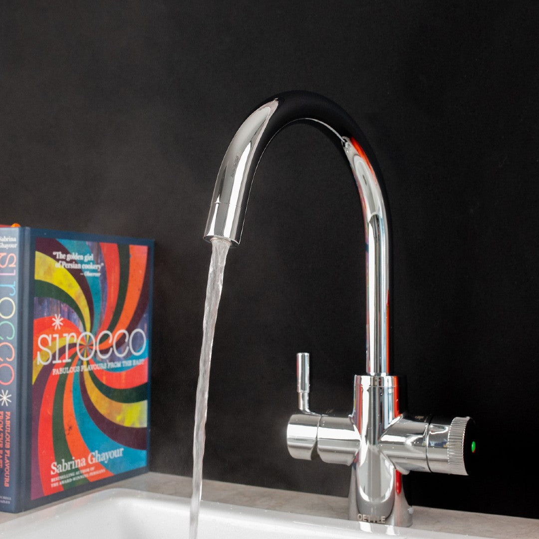 QETTLE Q9208PV Original 4-In-1 Boiling Water Tap 2 Litre Boiler – Chrome - Round Spout