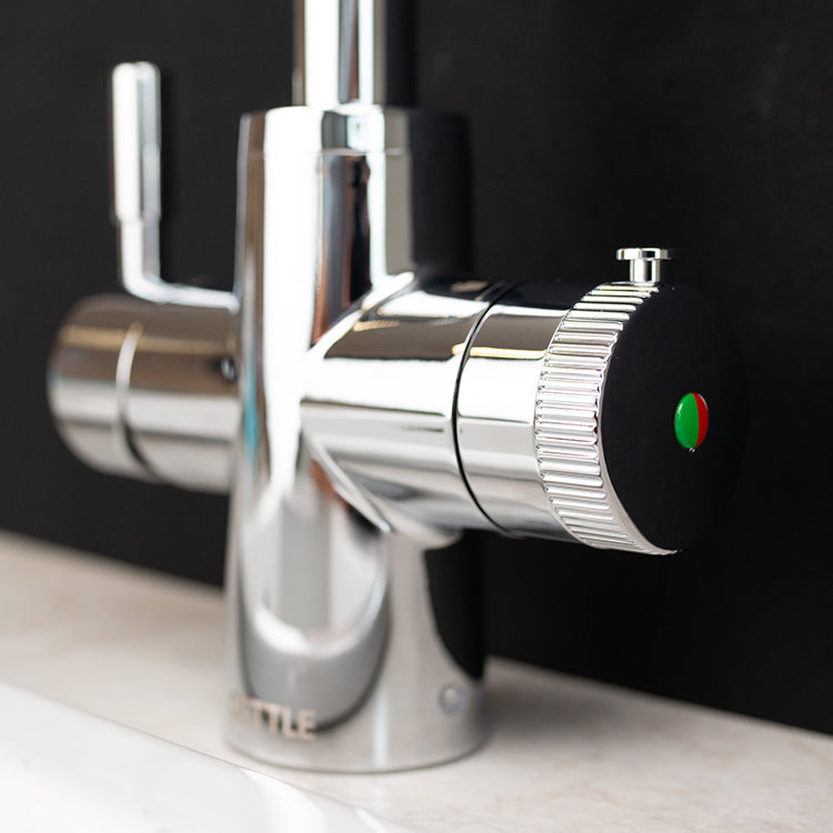 QETTLE Q9208PV Original 4-In-1 Boiling Water Tap 2 Litre Boiler – Chrome - Round Spout