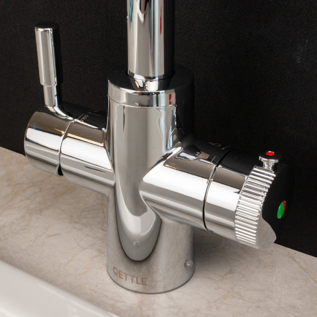 QETTLE Q9208PV Original 4-In-1 Boiling Water Tap 2 Litre Boiler – Chrome - Round Spout