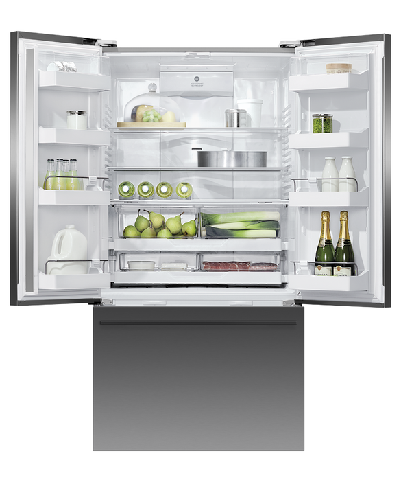 Fisher & Paykel RF540ADUB7 569L Series 7 French Door Refrigerator Freezer - Black Stainless Steel