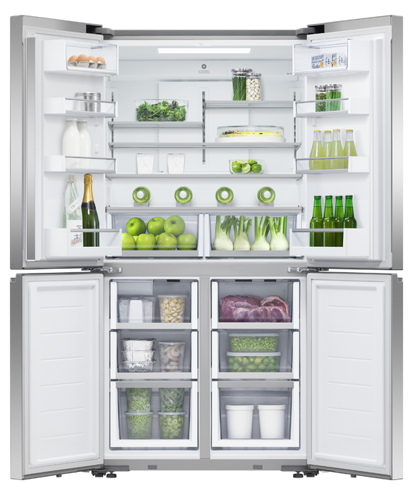 Fisher & Paykel RF605QNUVX1 538L Series 7 Quad Door Refrigerator Freezer -Stainless Steel